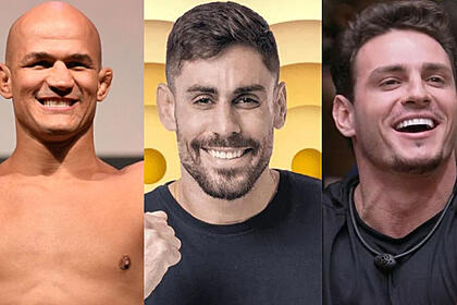 Junior Cigano, Cara de Sapato e Gustavo em uma montagem
