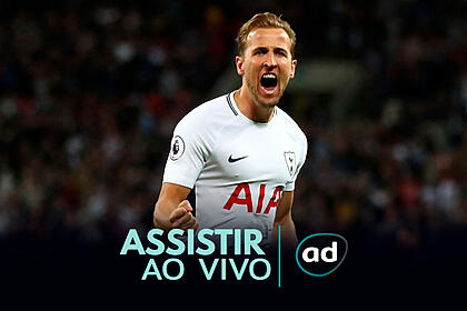 Kane na arte de onde assistir ao jogo Milan x Tottenham, da Liga dos Campeões