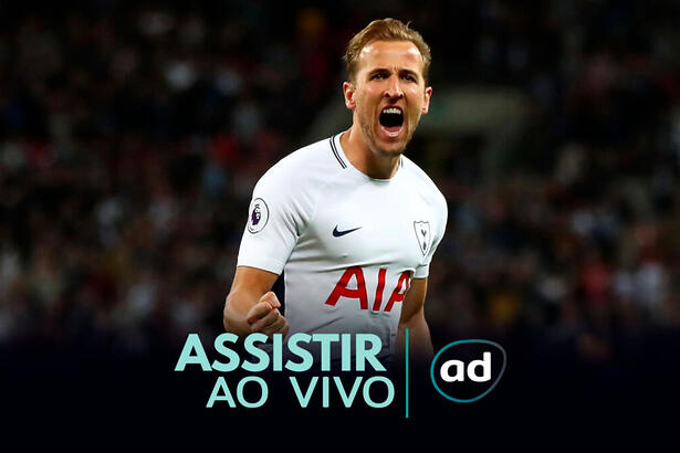 Kane na arte de onde assistir ao jogo Milan x Tottenham, da Liga dos Campeões