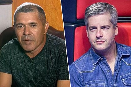 Montagem com Ambulante em entrevista ao Domingo Espetacular e Victor Chaves no The Voice Kids