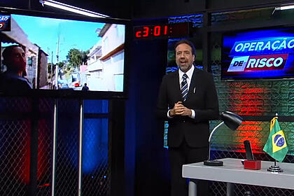 Jorge lordello no estúdio do programa operação de risco