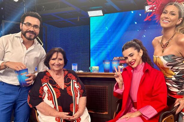 Padre Fábio de Melo, Déa Lúcia, Manu Gavassi e Lívia Andrade no Domingão deste domingo (26/02)