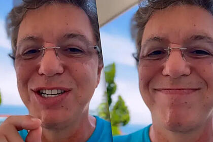 Boninho em trechos do vídeo anunciando spoilers da dinâmica de votação invertida no BBB 23