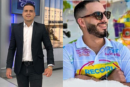 Montagem com o repórter Marcelo Castro e o editor Jamerson Oliveira, demitidos da Record TV Itapoan