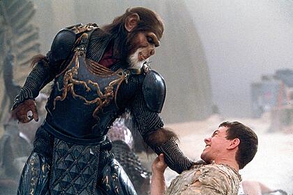 Trecho do filme Planeta Dos Macacos, exibido pela TV Globo na Sessão de Sábado