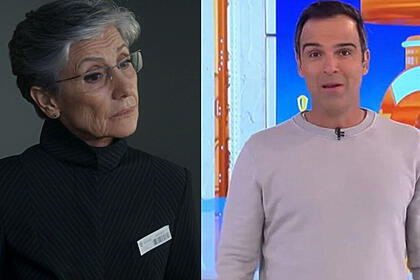 Cássia kiss, como cidália em travessia, em montagem com tadeu no bbb 23