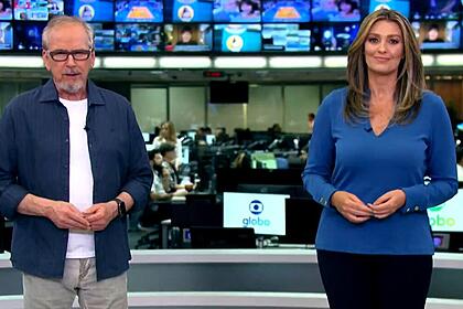 Apresentadores do Globo Rural na chamada dos destaques deste domingo, 19/03/2023