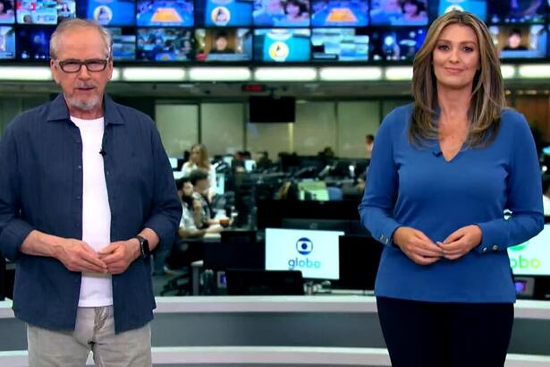 Apresentadores do Globo Rural na chamada dos destaques deste domingo, 19/03/2023