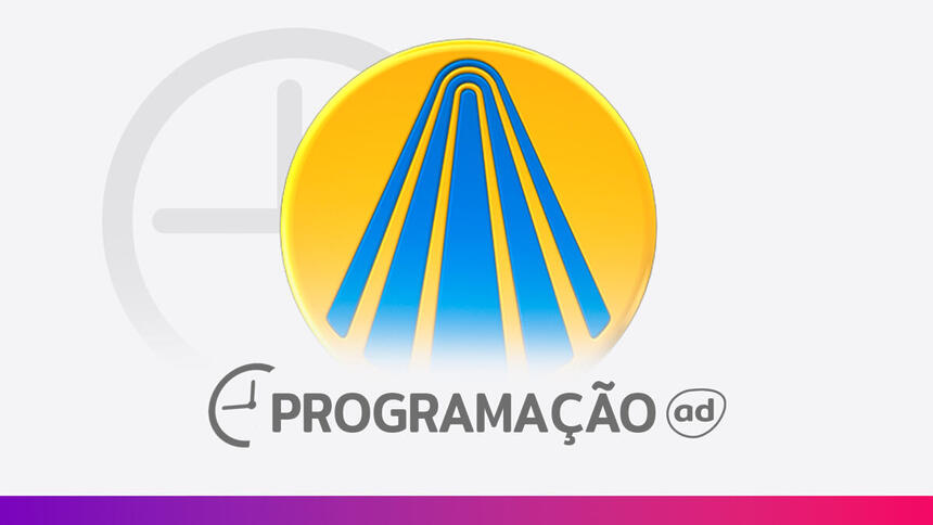 Arte de divulgação da programação da TV Aparecida