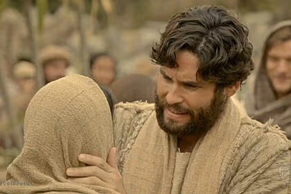 Dudu azevedo em trecho da novela jesus, reprisada pela record tv