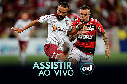 Arte de onde assistir ao jogo Flamengo x Fluminense, pela final do Campeonato Carioca