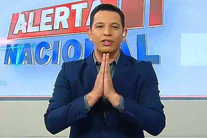 Luiz rodrigues apresentando o alerta nacional