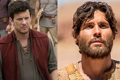 Abner (dudu pelizzari) e jesus (dudu azevedo) em trechos de montagem da série reis e da novela jesus