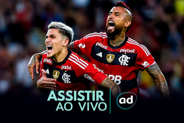 Arte de onde assistir ao jogo Aucas x Flamengo, pela Libertadores