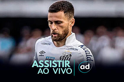 Arte de onde assistir ao jogo Botafogo/SP x Santos, pela Copa do Brasil