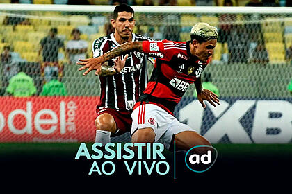 Arte de onde assistir ao jogo Fluminense x Flamengo, pela final do Campeonato Carioca