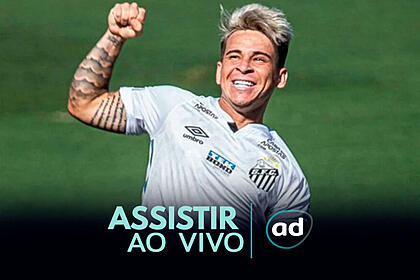 Arte de onde assistir ao jogo Santos x América/MG, pelo Brasileirão 2023