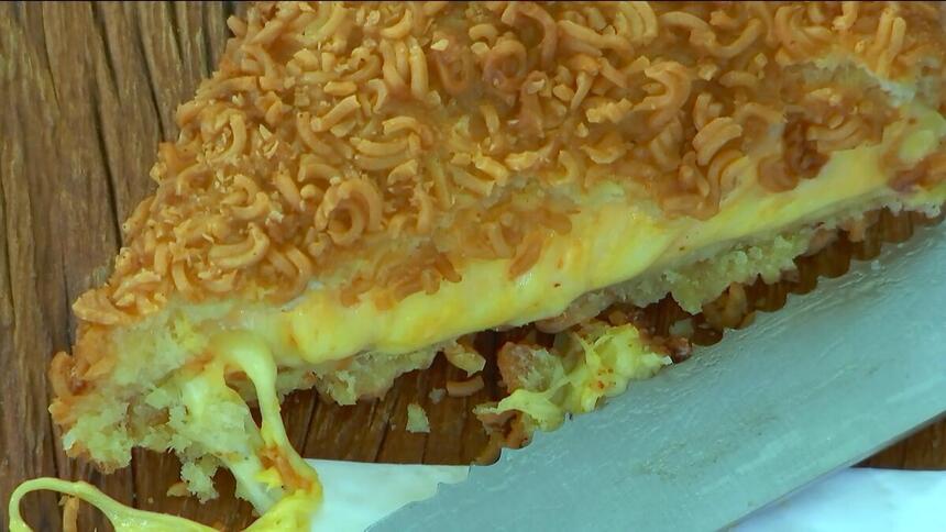 Sanduíche empanado do Mais Você