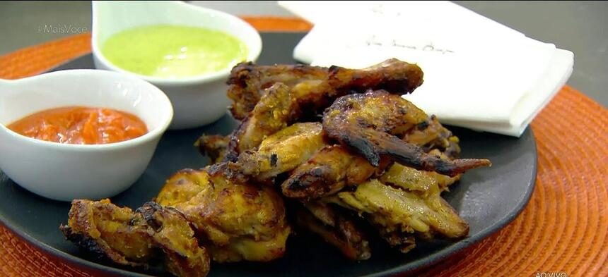 Frango Frito a passarinho na air fryer feito por Ana Maria Braga no Mais Você