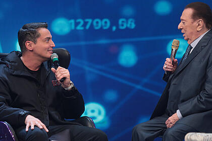 Leo dias e raul gil, em trecho do quadro influenciadores querem saber, no programa raul gil