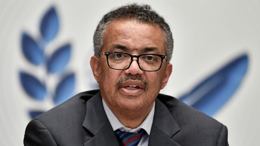Tedros Adhanom Ghebreyesus. em trecho da coletiva da OMS sobre a covid-19