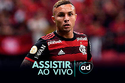 Arte onde assistir ao jogo Flamengo x Cruzeiro, pelo Brasileirão
