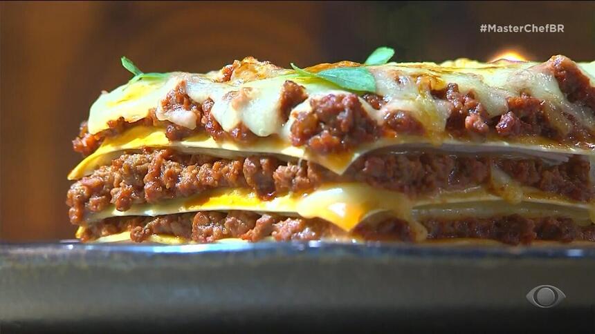 Lasanha à bolonhesa do MasterChef Brasil 10