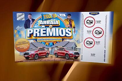 Bilhete da tele sena de são joão 2023