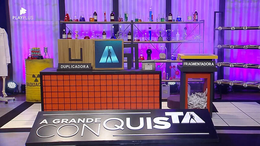 Cenário da 4ª atividade de apontamento do A Grande Conquista, sobre 'duplicar' aliados e 'fragmentar' rivais