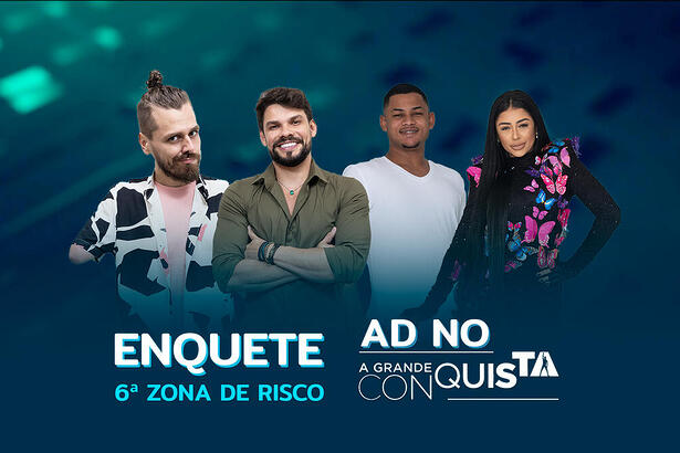 Daniel Toko, Alexandre Suita, Gabriel Roza e Medrado na 6ª Zona de Risco do A Grande Conquista