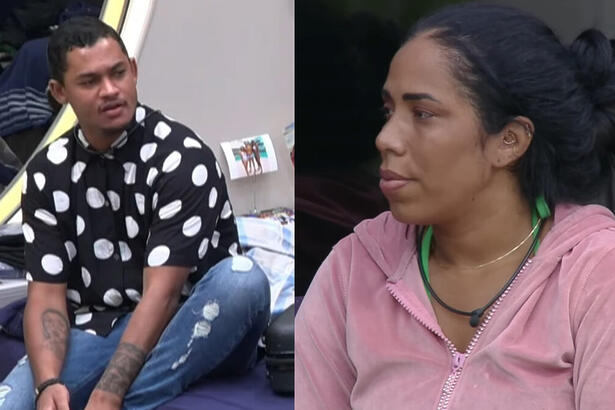 Gabriel Roza e Janielle Nogueira em uma montagem em trechos do A Grande Conquista