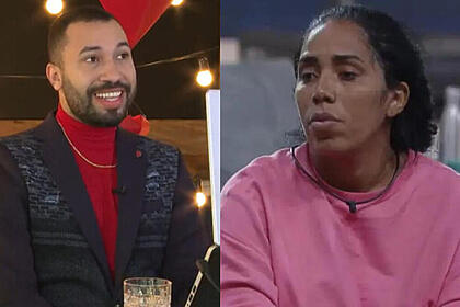 Gil do Vigor e Janielle Nogueira em uma montagem