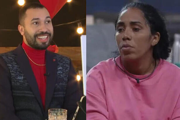 Gil do Vigor e Janielle Nogueira em uma montagem