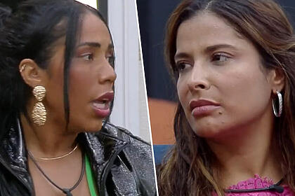 Janielle Nogueira e Gyselle Soares em uma montagem em trechos do A Grande Conquista