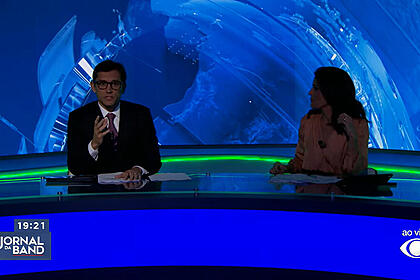 Jornal da Band começou no escuro nesta quinta-feira (29)