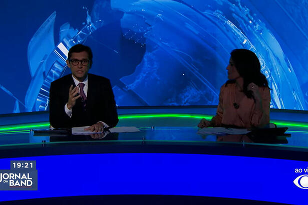 Jornal da Band começou no escuro nesta quinta-feira (29)