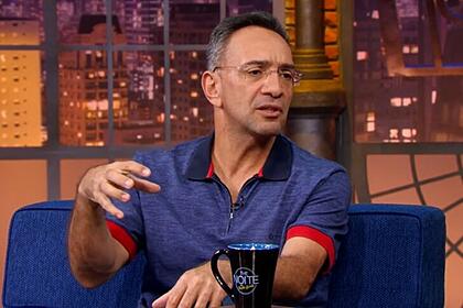 Maurício noriega em entrevista ao the noite, do sbt, no fim do mês passado