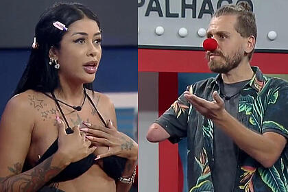 Medrado e Daniel Toko em trecho da atividade de apontamento do A Grande Conquista