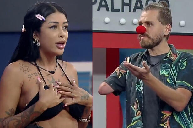 Medrado e Daniel Toko em trecho da atividade de apontamento do A Grande Conquista