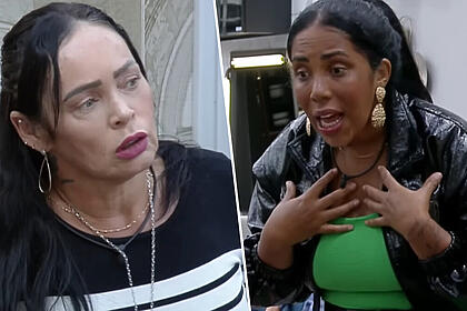 Sandra Melquiades e Janielle Nogueira em trechos da discussão no A Grande Conquista