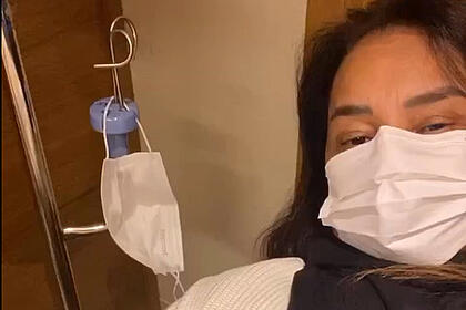 Solange Couto foi hospitalizada no Rio de Janeiro
