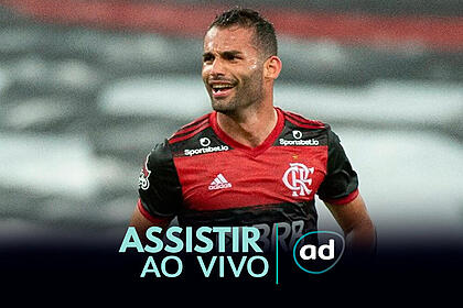 Arte de onde assistir ao jogo Flamengo x Aucas, pela Libertadores