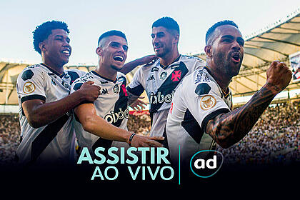 Arte onde assistir ao jogo Vasco x Goiás, pelo Brasileirão
