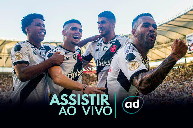 Arte onde assistir ao jogo Vasco x Goiás, pelo Brasileirão