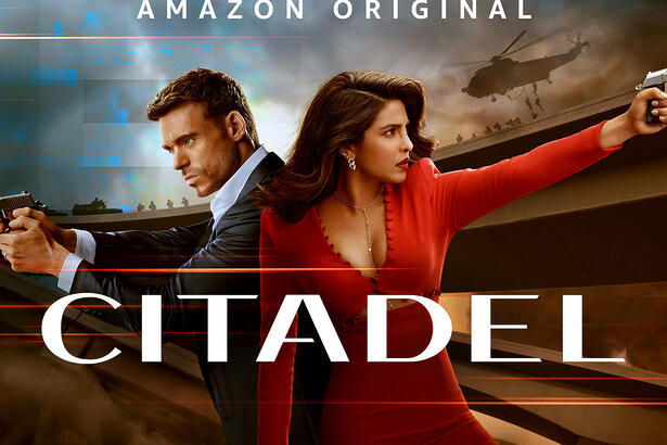 Poster de Citadel com os protagonistas da série do Prime Video