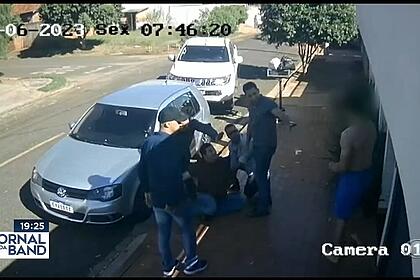 Jornalista é agredido na frente de sua casa | Imagem: Reprodução/Band