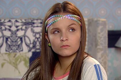 Manoela (larissa manoela) em cena da novela cúmplices de um resgate exibida nesta quarta-feira, 21/06/2023