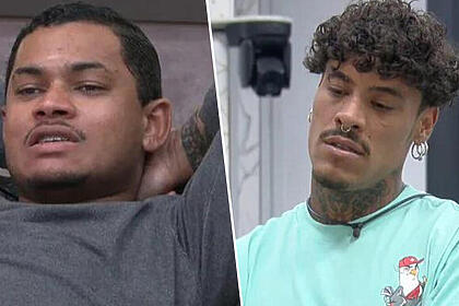 Gabriel Roza e Murilo Dias em uma montagem no A Grande Conquista