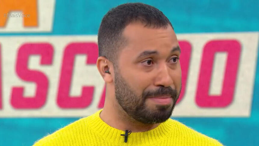 Gil do Vigor chorando no Mais Você