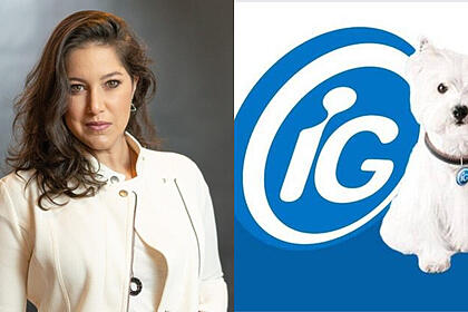 Montagem de Júlia de Castro com o logo do Portal iG